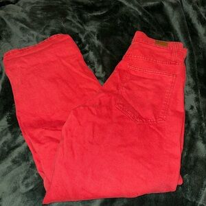 BDG High Rise Extreme Baggy Vibrant Red Jeans